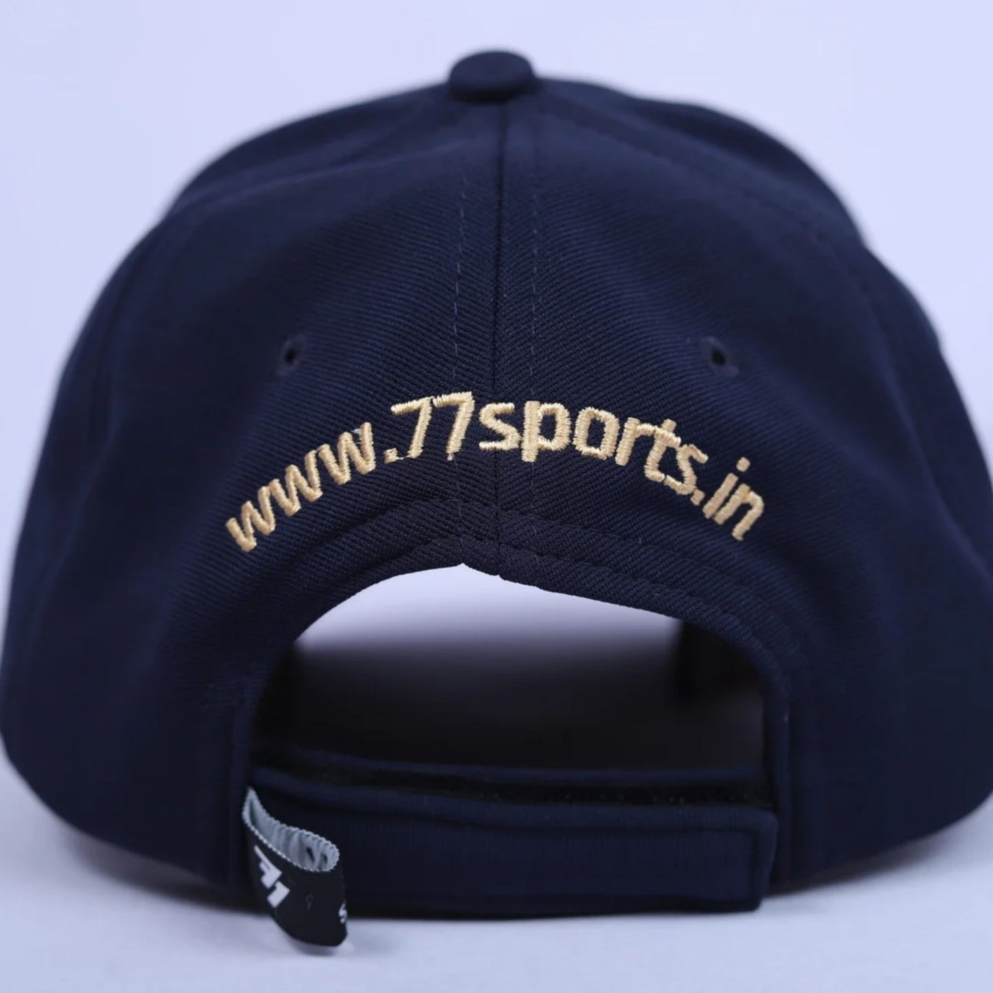 Navy Army Blue Cap With Gold Pipings & Embossing
