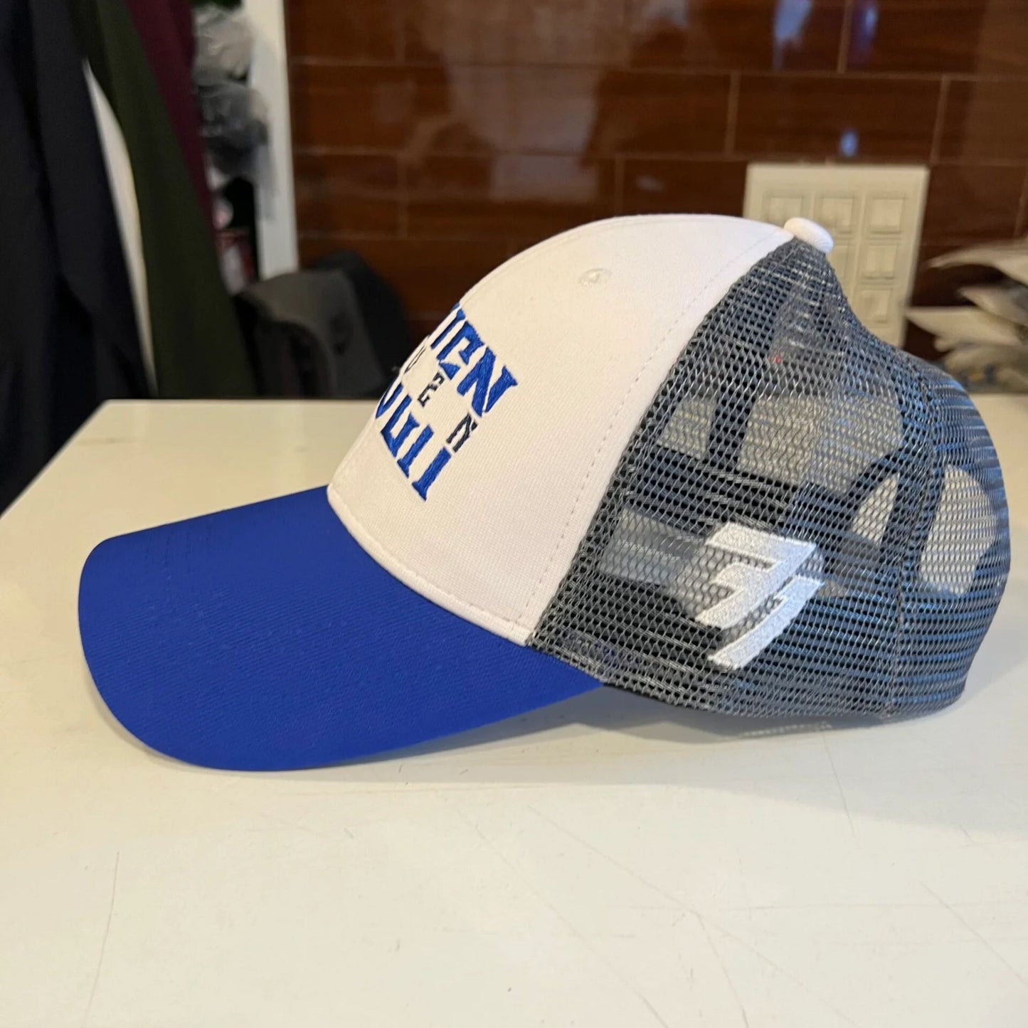 Netted 77 White Navy Cap