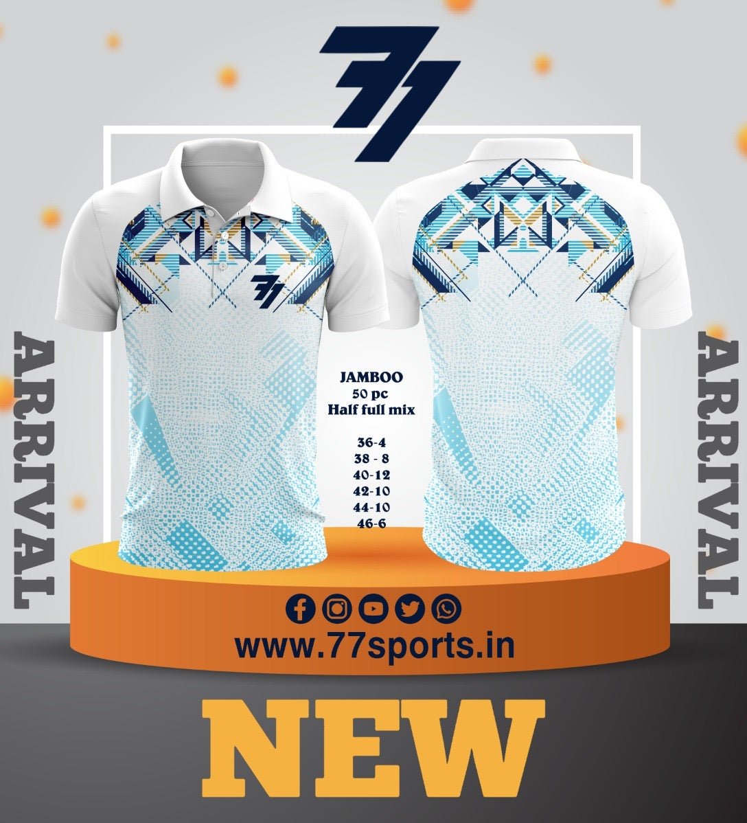 NEW 2025 Launch - FRONT BACK SUBLIMATION JERSEYS PREMIUM FABRIC - 77sports in