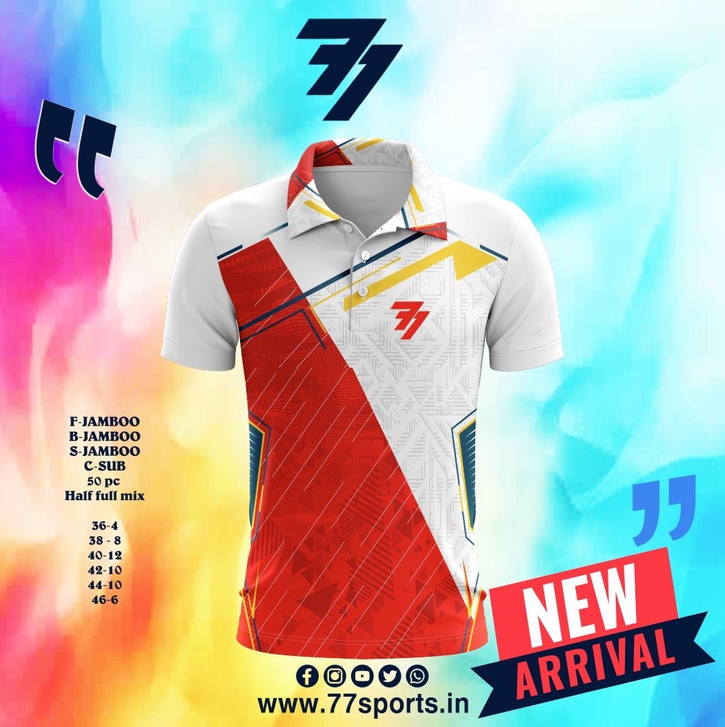 New 2025 Launch - FRONT SUBLIMATION TSHIRTS PREMIUM FABRIC - 77sports in