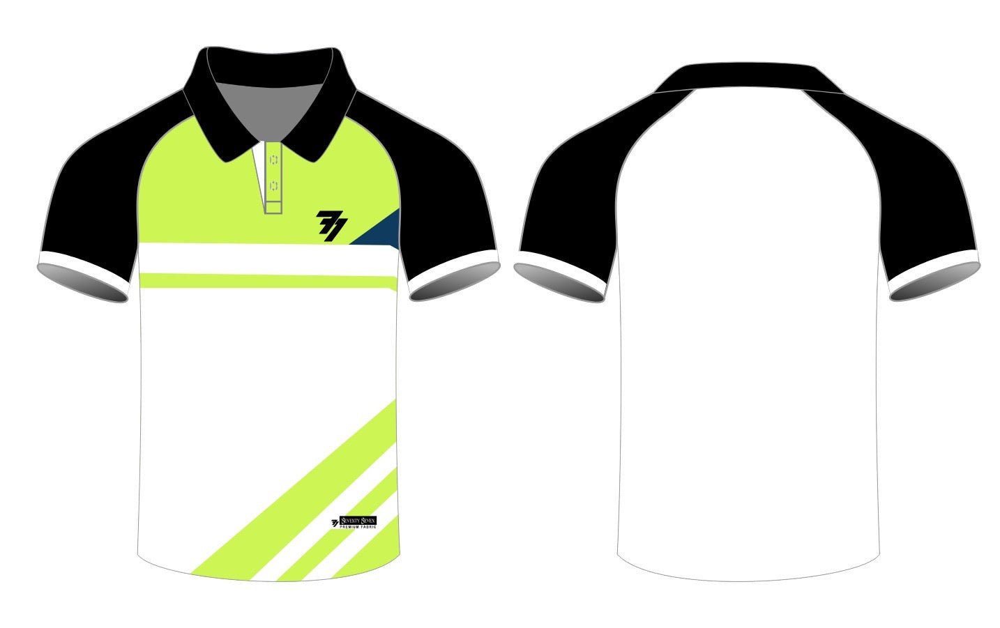 Sports Jersey - Active Green White - 77sports in