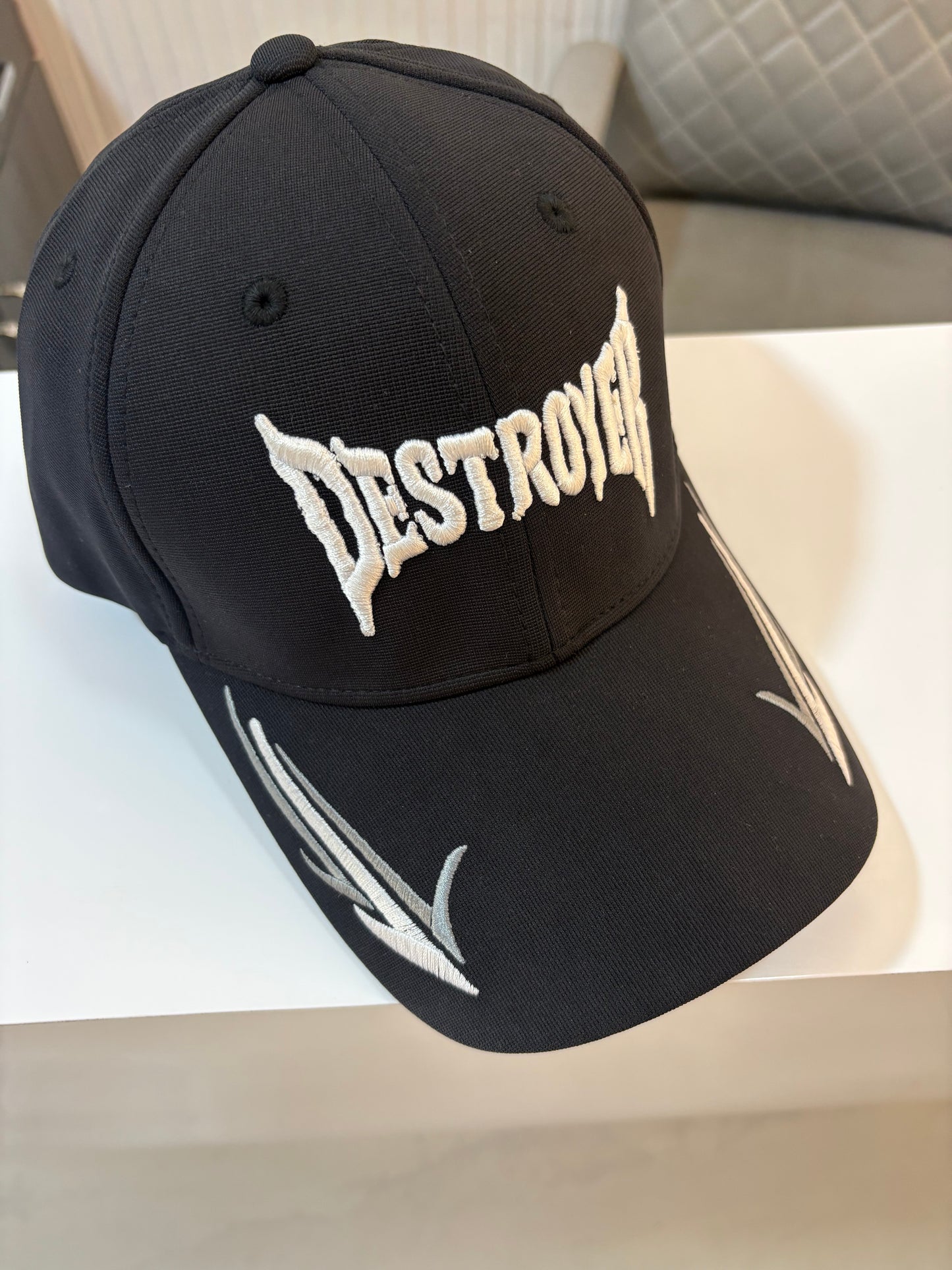 DESTROYER CAP - STUD STYLISH FLEXI BLACK CAP