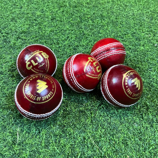 Club Premium Leather Cricket Ball