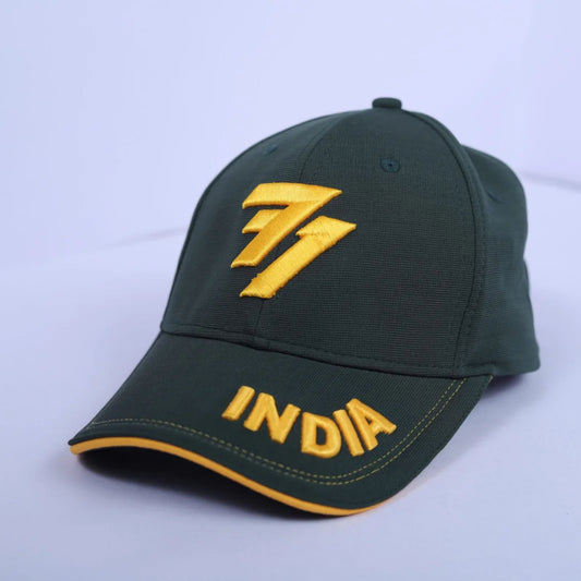 India Cap - Army Green Cotton Twill
