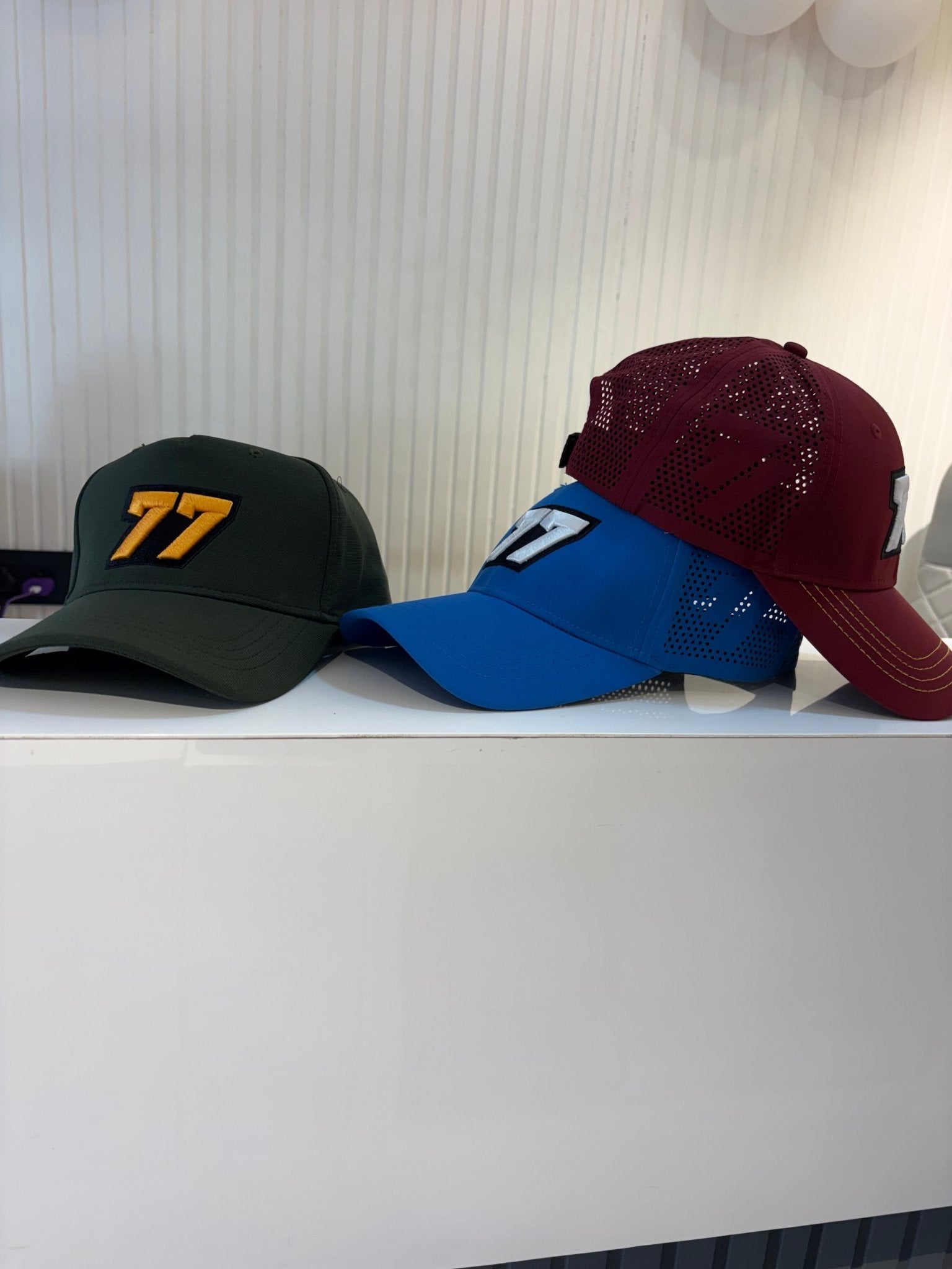 BOLD 77 CAP - Maroon - Flexi airhole Premium Cap - 77sports in