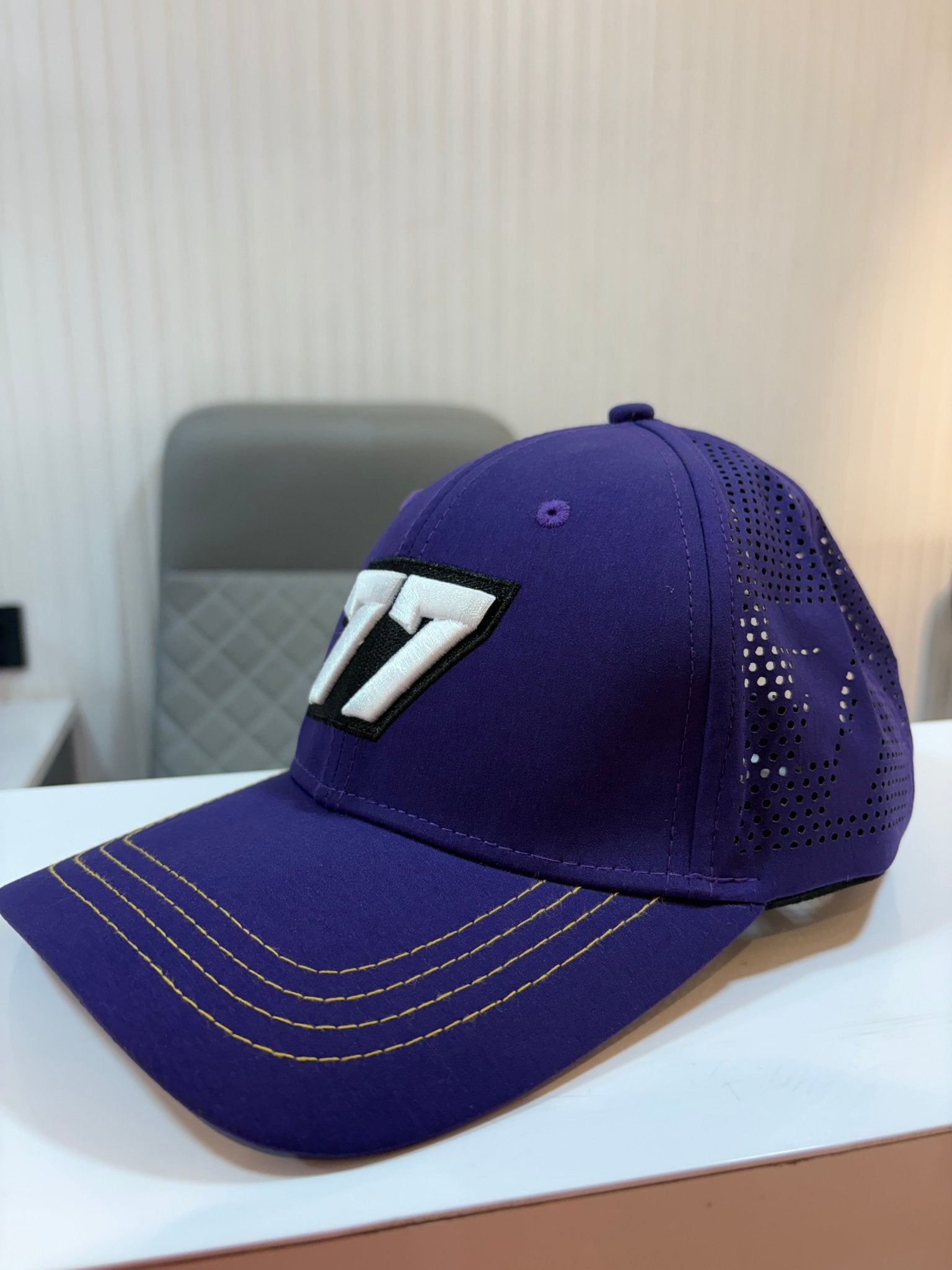 BOLD 77 CAP - NAVY PURPLE - FLEXI AIRHOLE PREMIUM CAP - 77sports in