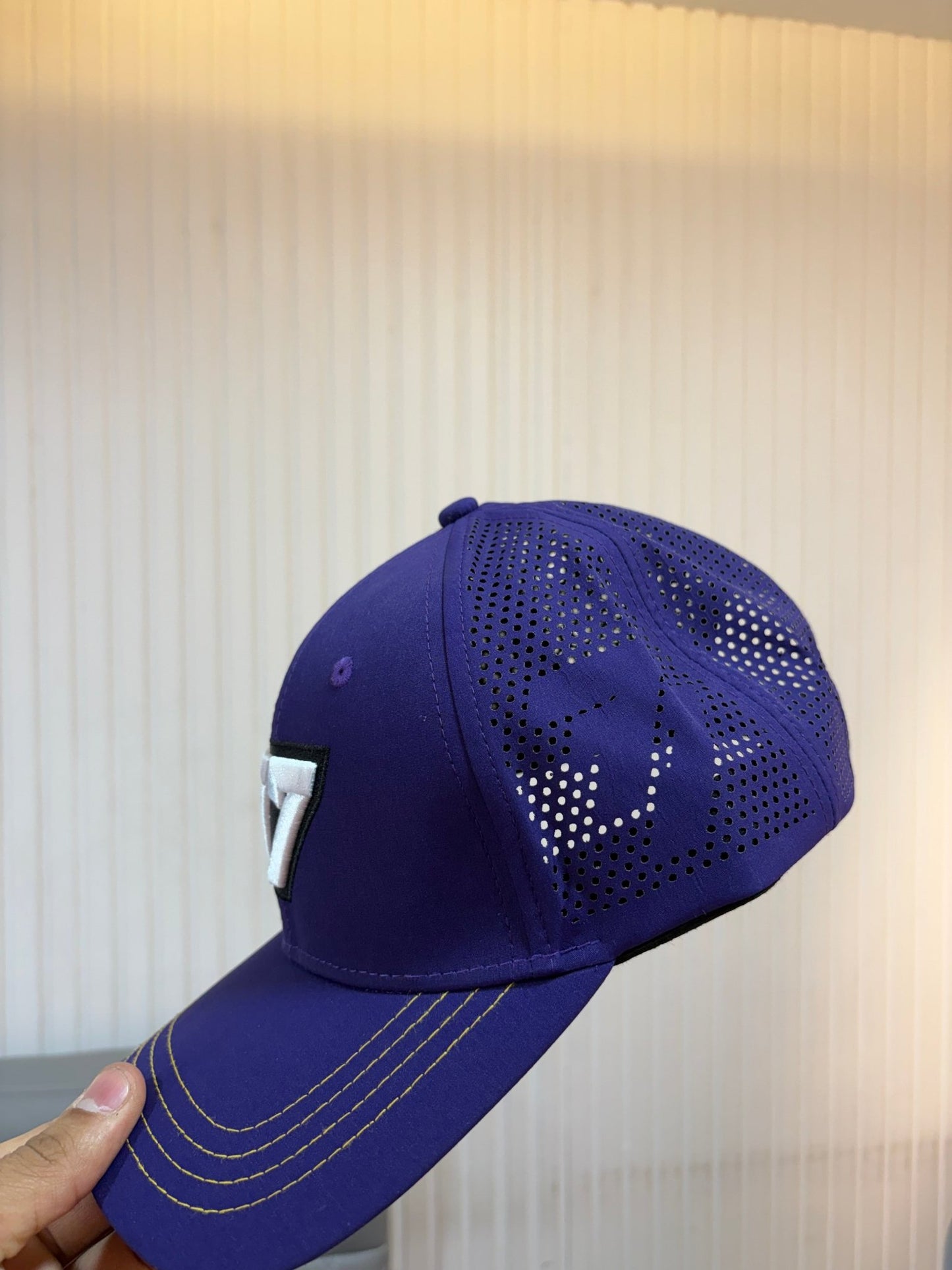 BOLD 77 CAP - NAVY PURPLE - FLEXI AIRHOLE PREMIUM CAP - 77sports in