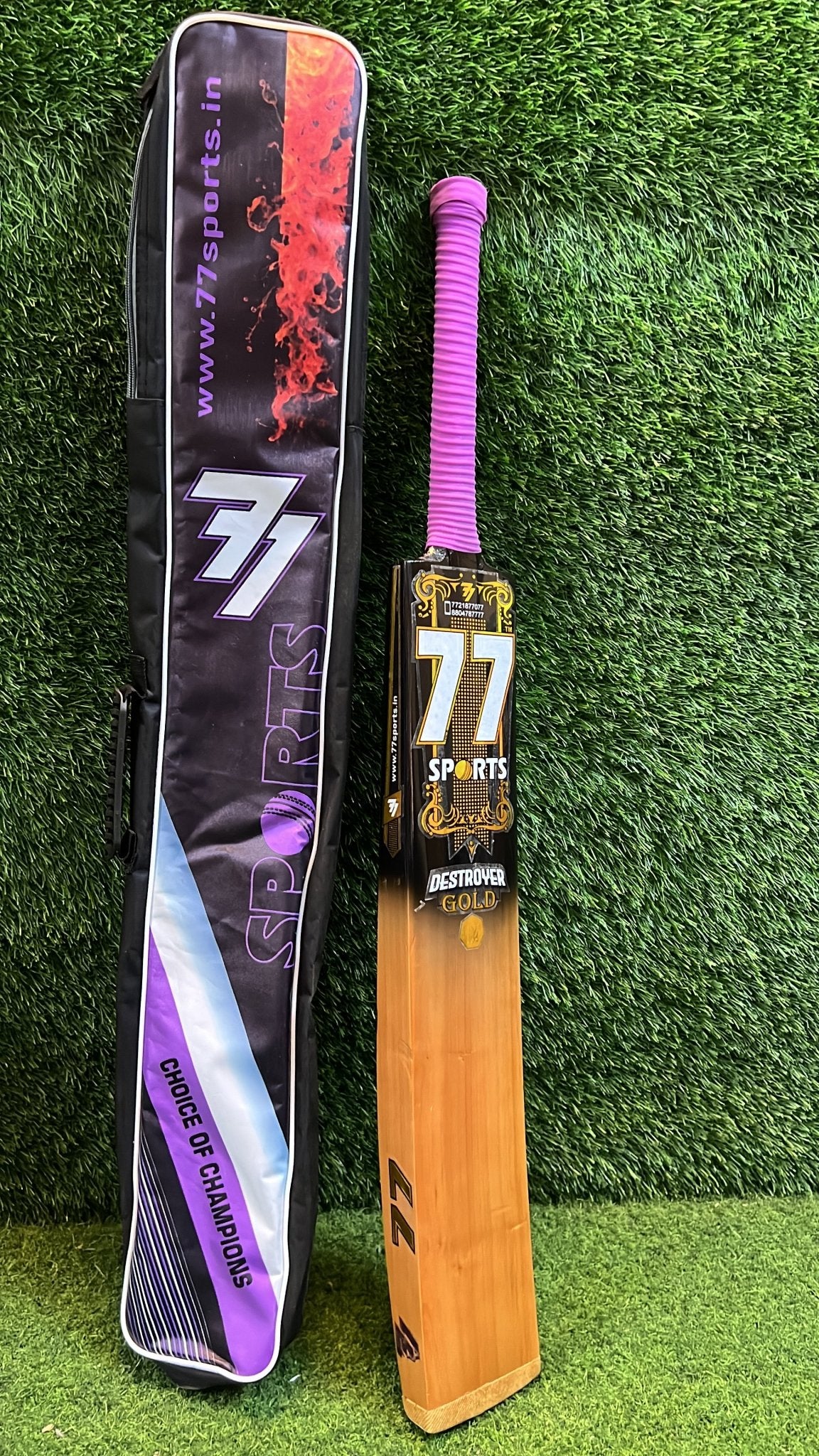 DESTROYER GOLD EDITION HARD TENNIS DOUBLE BLADE BAT - 77sports in