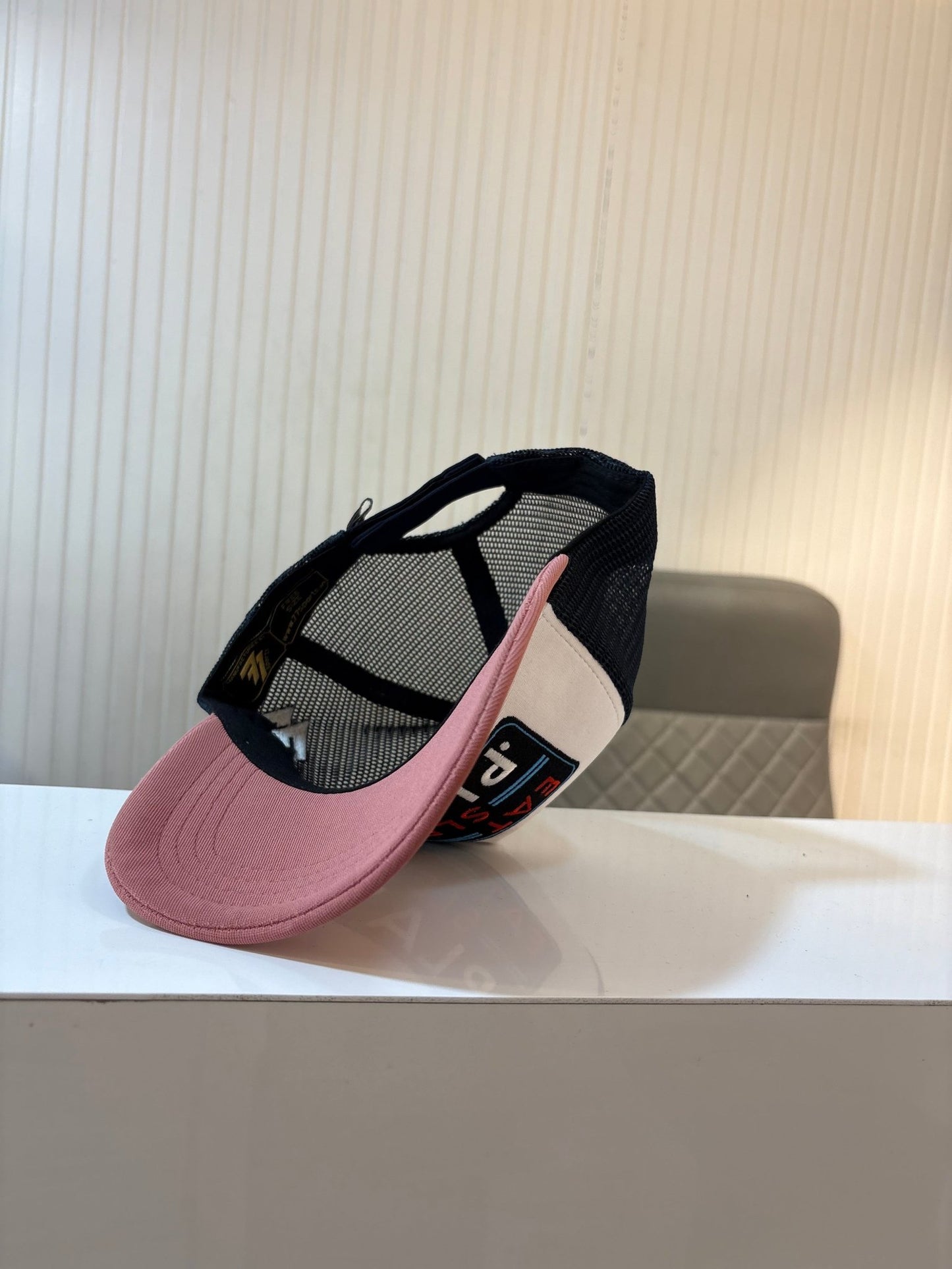 EAT•SLEEP•PLAY PINK N WHITE CAP NETTED - 77sports in