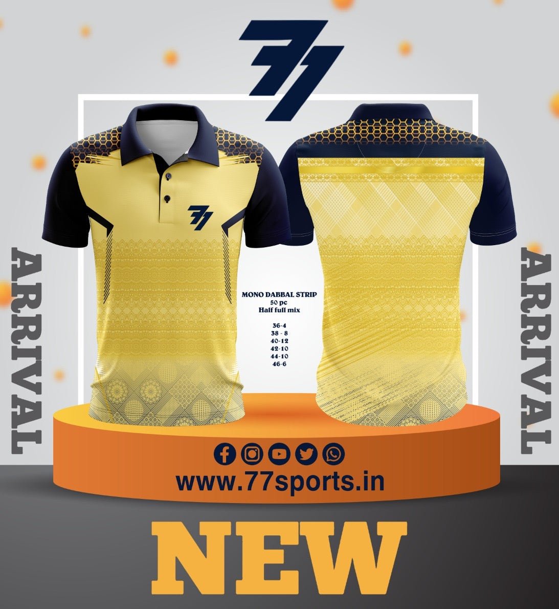 NEW 2025 Launch - FRONT BACK SUBLIMATION JERSEYS PREMIUM FABRIC - 77sports in