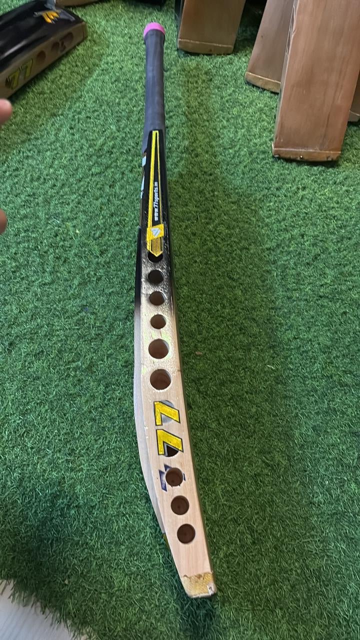 Non scoop side holed bat - Destroyer gold Jumbo blade hard tennis - 77sports in