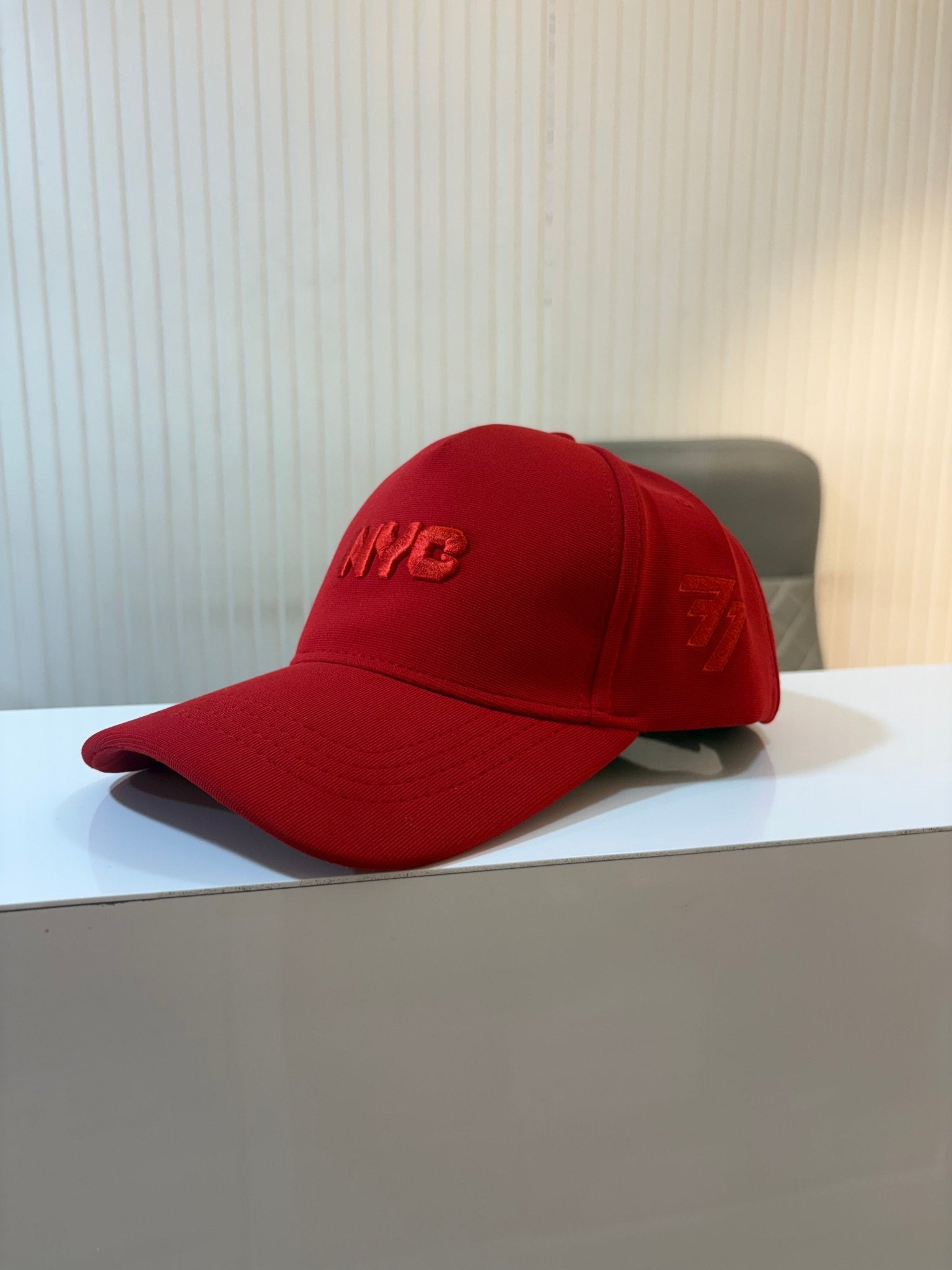 NYC BLAZE RED - FLEXI PREMIUM CAP - 77sports in