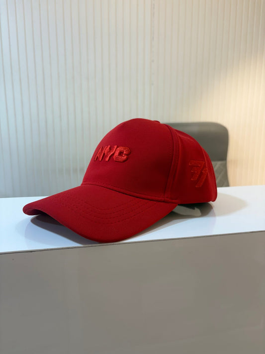 NYC BLAZE RED - FLEXI PREMIUM CAP - 77sports in