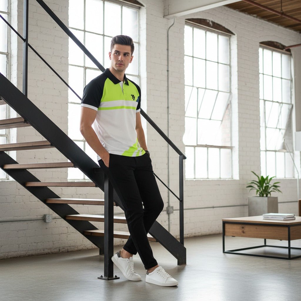 Sports Jersey - Active Green White - 77sports in