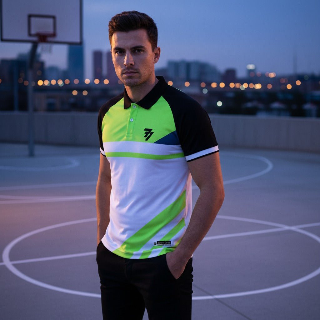 Sports Jersey - Active Green White - 77sports in