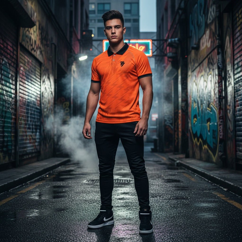 Sports Jersey - Bright Orange - 77sports in