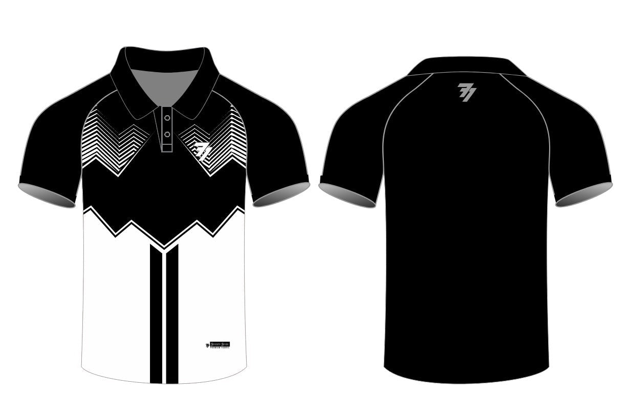 Sports Jersey - Royale Black white - 77sports in