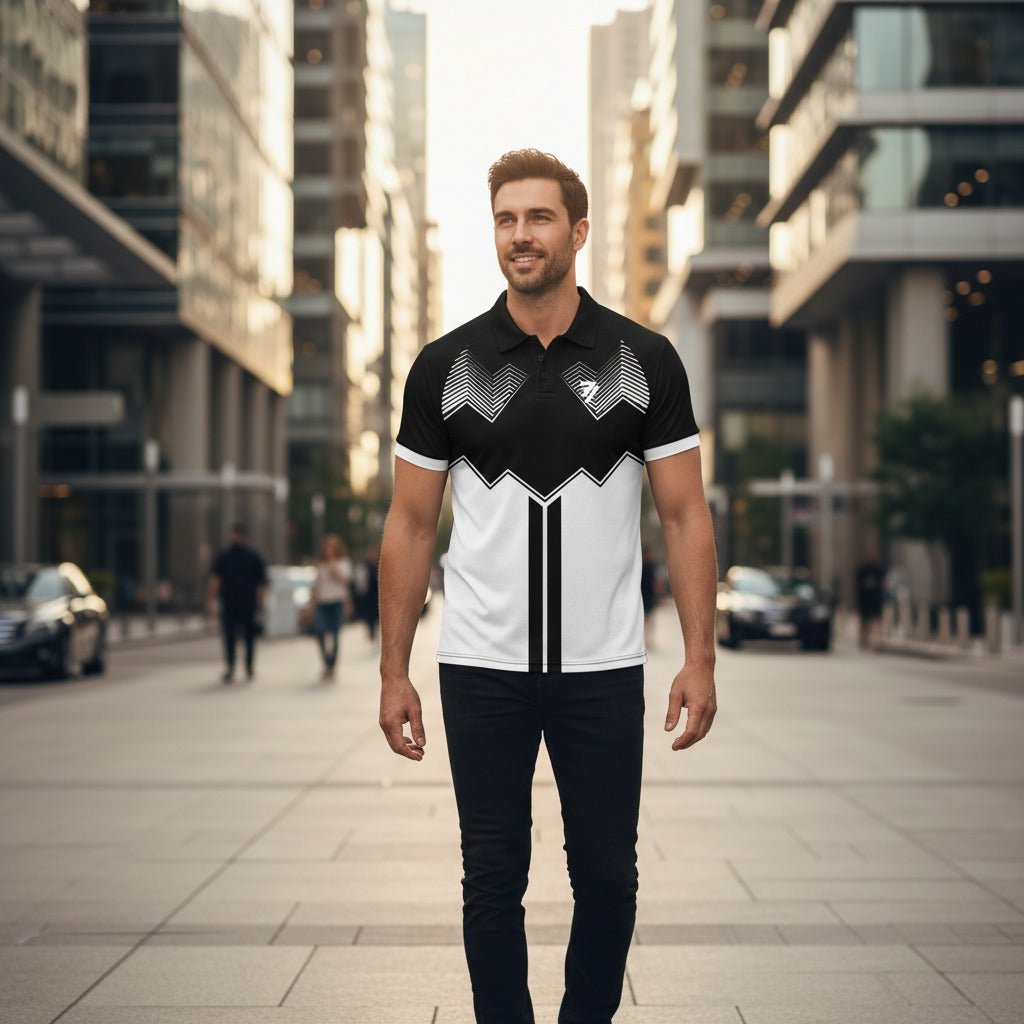 Sports Jersey - Royale Black white - 77sports in