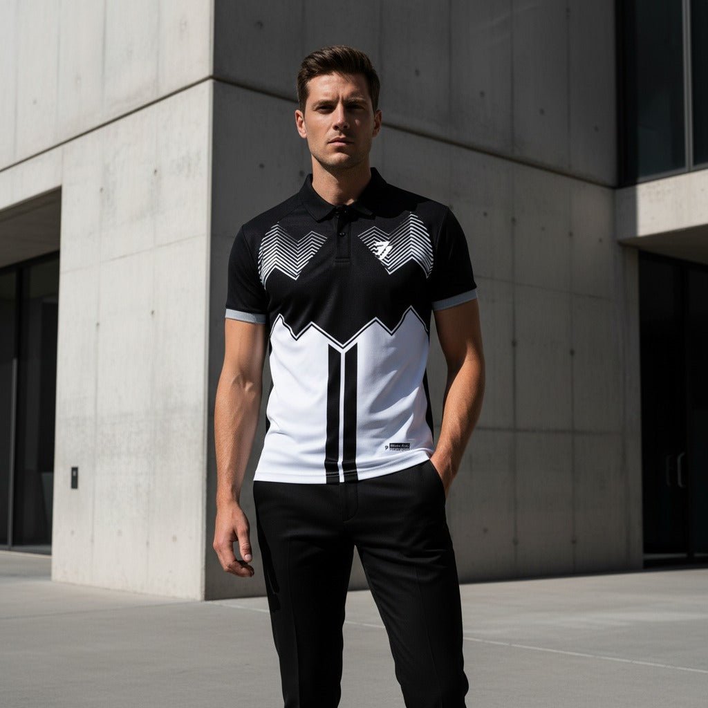 Sports Jersey - Royale Black white - 77sports in