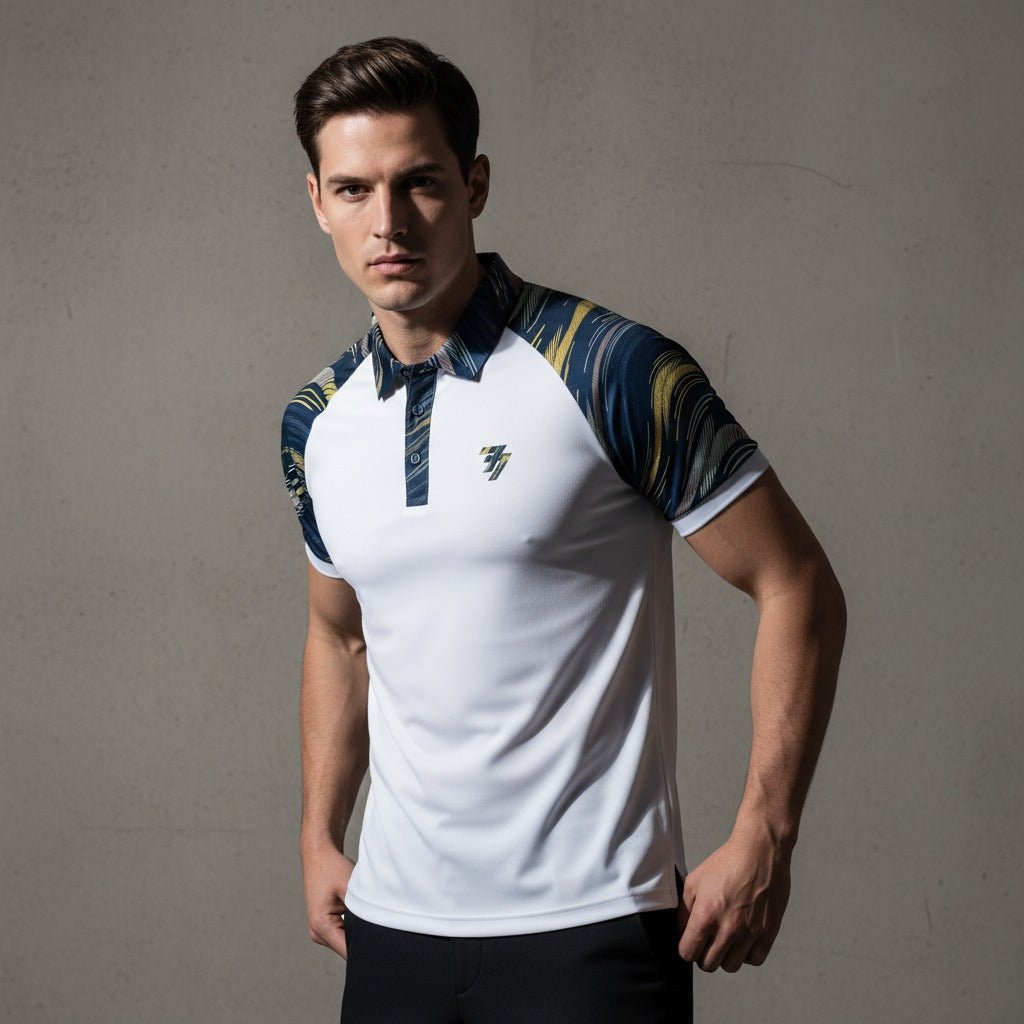 Sports Jersey - White Colorblocked - 77sports in