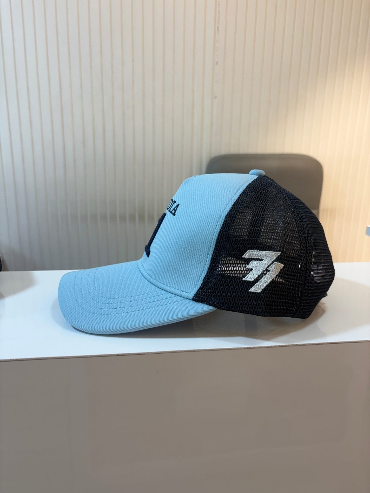 TOP CAP - INDIA 1 SKY BLUE WITH NAVY NETTED - 77sports in